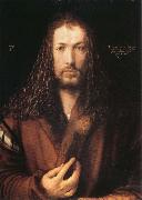 Albrecht Durer Self-Portrait with Fur Coat oil on canvas